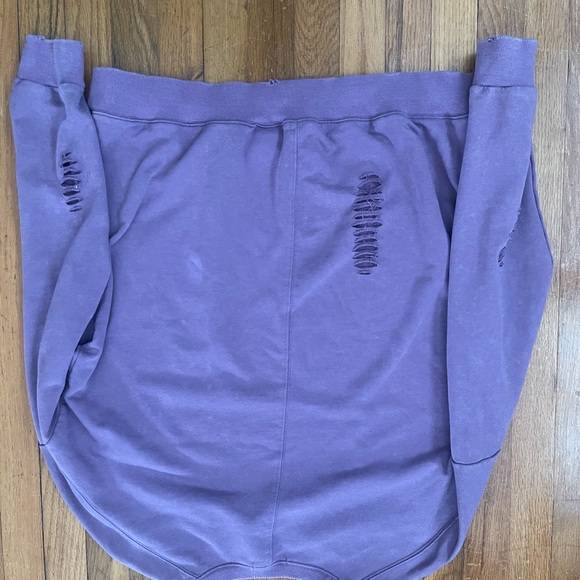 Purple Distressed Sweater - Picture 4 of 4